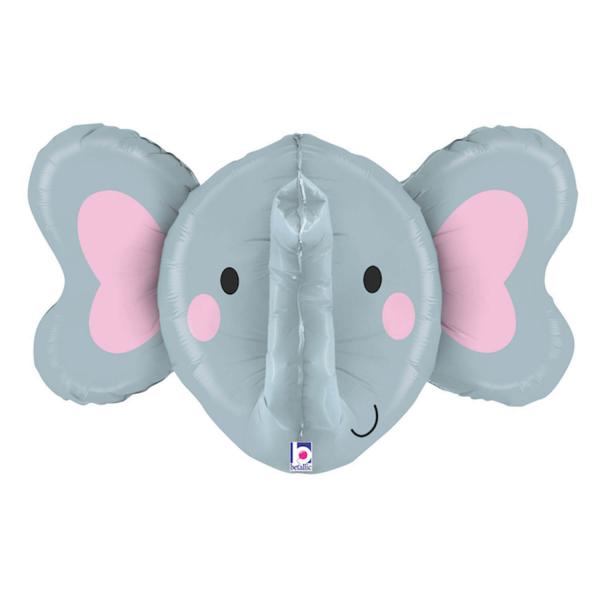  Aluminum Balloon 86 cm - Elephant head - 35567-P