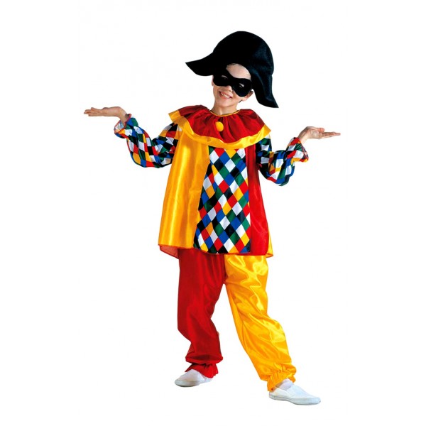 Harlequin Child Costume, Carnival Costume - parent-3385