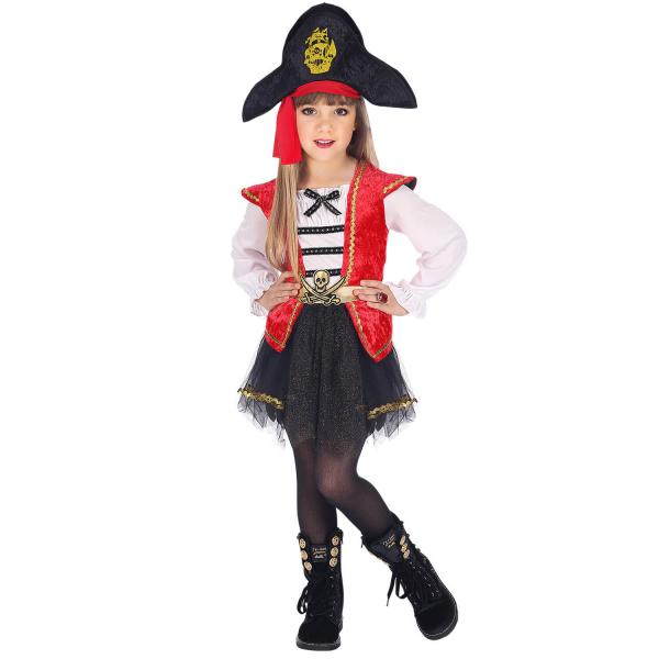 Pirate Captain Costume - Girl - 06989-Parent