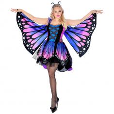 Butterfly costume - Blue/pink - Women