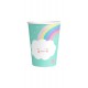 Miniature Rainbow & Cloud Cups x8