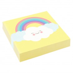 Rainbow & Cloud Cocktail Napkins x20