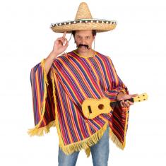 Tequila sunrise Poncho Costume - Adult