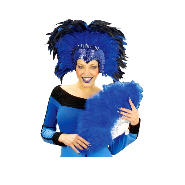 Crazy Horse Headdress Blue - 6609Z_BLEU