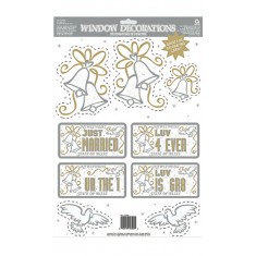 Assorted Wedding Window Decorations