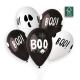Miniature  5 Boo Balloons - 33 cm - Black and White