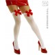 Miniature White Stockings - Red Bow