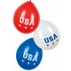 Miniature USA Latex Balloon x6