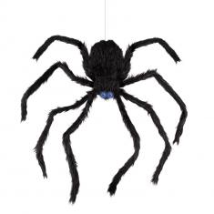 Animated climbing spider - black - 80 cm