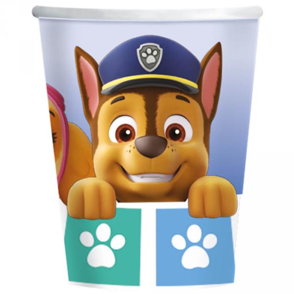 Cardboard cups x8 - Pat'Patrouille (Paw Patrol) - 9914238-66