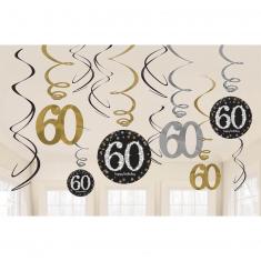 Metallic Paper Virvatelles - 60 Sparkling Celebration - Gold x12