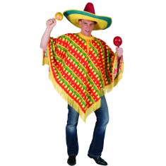 Mexican Poncho Costume - Adult
