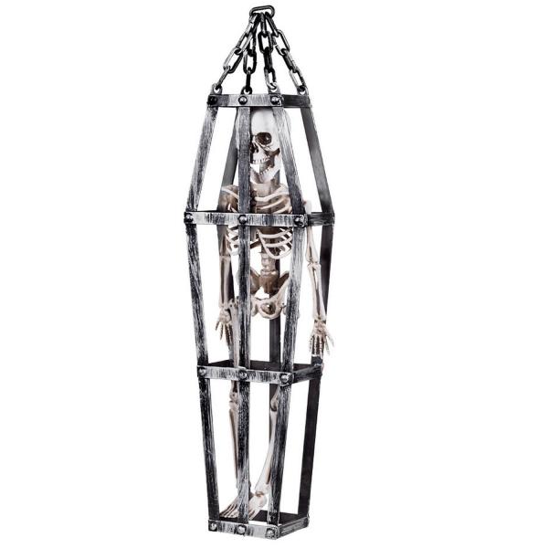 Hanging decoration Skeleton in cage 50cm - 71995BOL