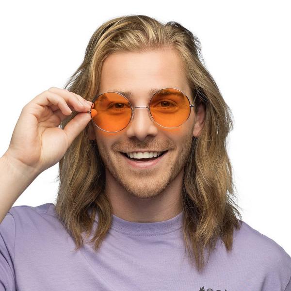 Party glasses Hippie XL orange - RDLF-44564