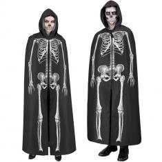 Cape with Hood: Skeleton 150 cm