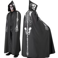 Cape with Hood: Skeleton 150 cm