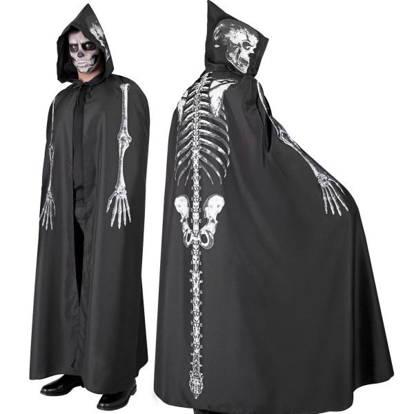 Cape with Hood: Skeleton 150 cm - RDLF-25999