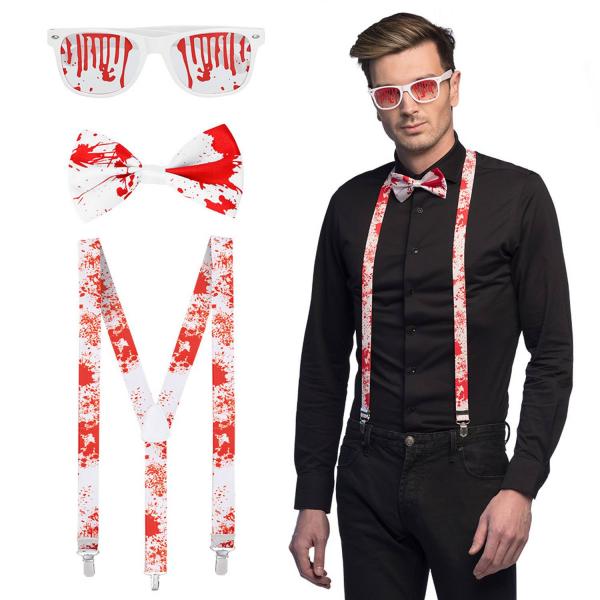 Accessory Set: Bloody (Party Glasses, Bow Tie and Suspenders) - RDLF-72273