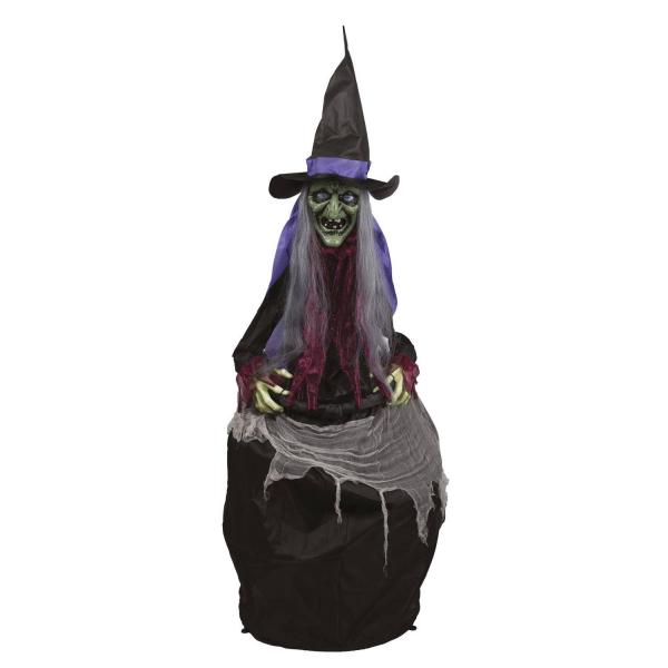 Witch with cauldron - animated, sound, light - RDLF-22996