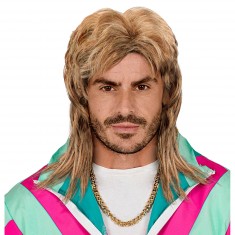 80s Fashion Wig - Men - Blonde
