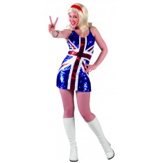 Sparkling Englishwoman Costume M - 38/40