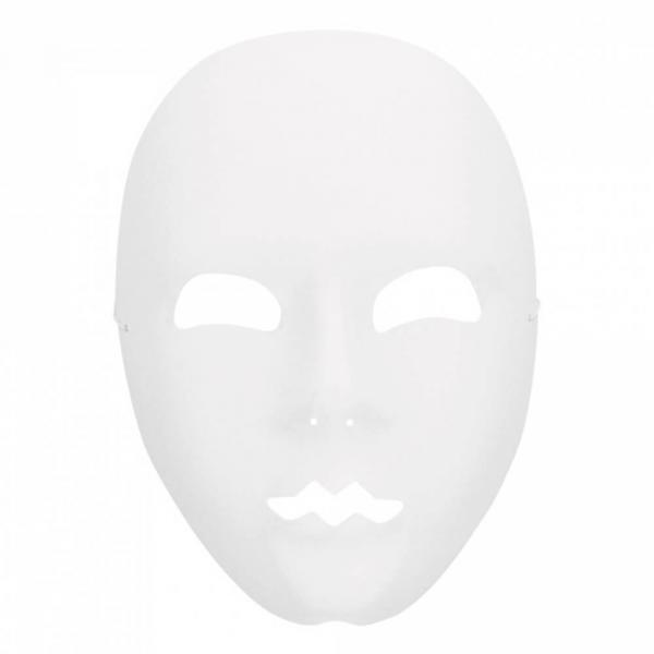 White mime face mask - Adult - 180