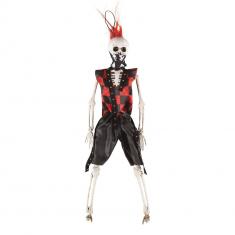 Male Punk Skeleton - red - 40cm