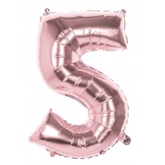 Copper Pink Mylar Balloon Number 5 - 86 cm