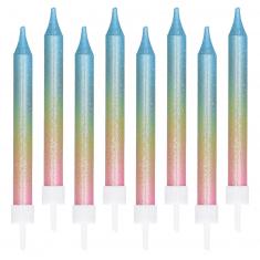 Set 8 Candles - Pastel