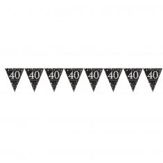 Pennant Garland - Foil 40 Sparkling Celebrations Gold - 396.2 x 21.5 cm