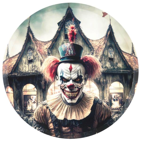 Killer Clown plate x10 - FETE-8595