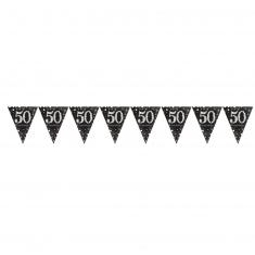 Pennant Garland - Foil 50 Sparkling Celebrations Gold - 396.2 x 21.5 cm