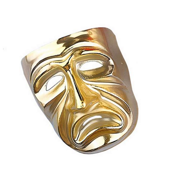 Gold Opera Mask: Crying - 5431P-Pleure