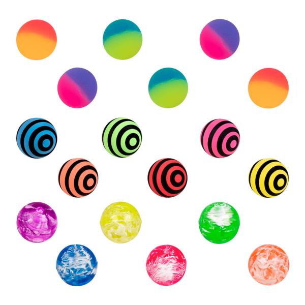 Set of 18 Bouncing Balls - Diameter 3 cm - 30890