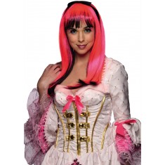 Neon Pink Manga Doll Wig - Adult