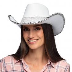 Girls party hat - white