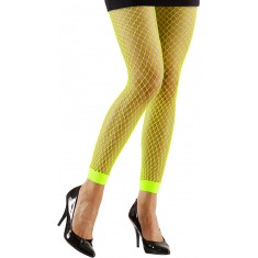 Neon Green Fishnet Leggings - Adult