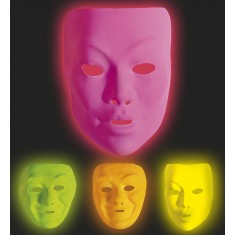 Fluo Venetian Mask - Adult