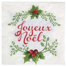 Paper napkins x 20 - Merry Christmas