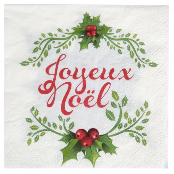 Paper napkins x 20 - Merry Christmas - 8280-99
