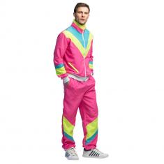 Neon pink Retro tracksuit - Men