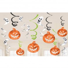 Hanging decorations - 12 Halloween Virvatelles