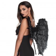 Black angel wings