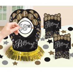 Table decoration kit - Sparkling Gold Celebrations