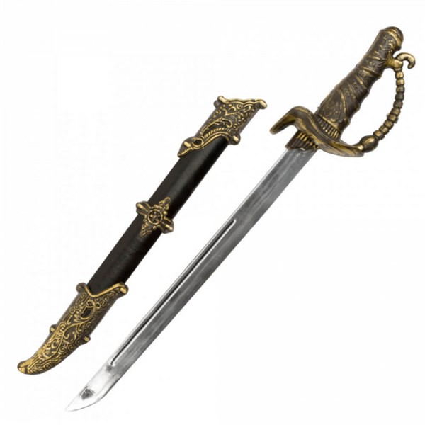Pirate sword with sheath 52 cm - 00659