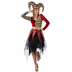 Red Harlequin Costume - Women