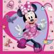 Miniature Set of 20 napkins 33x33 cm - Minnie Junior