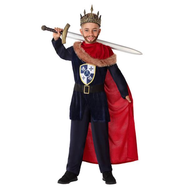 Red Medieval King Costume - Boy - 64763-Parent