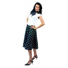 Black and white “Rock’N Roll” skirt