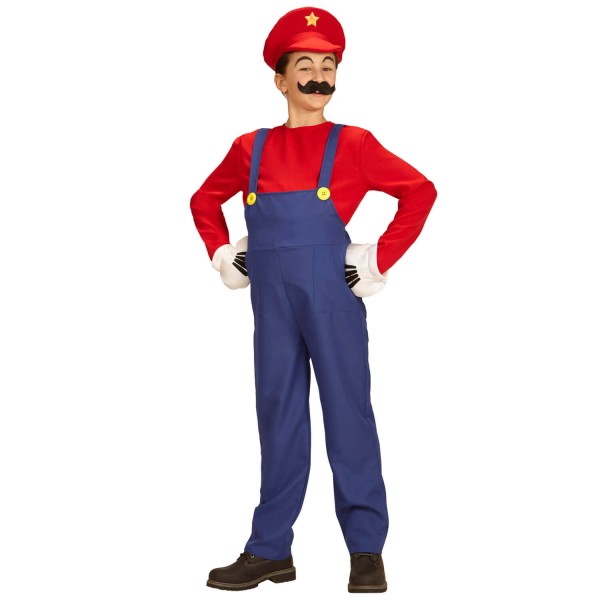 Red Plumber Costume - Super Hydraulic - Child - 08705-parent